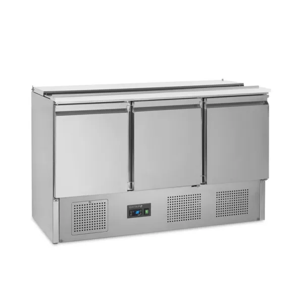 Saladette Refrigerada GN 1/1 em Inox - 3 Portas - 368 L - 4 GN 1/1