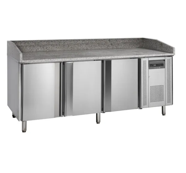 Mesa para Pizza em Inox - 400 x 600 mm - 3 Portas