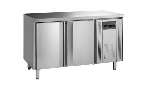 Mesa Refrigerada Negativa em Inox - 2 Portas - GN 1/1