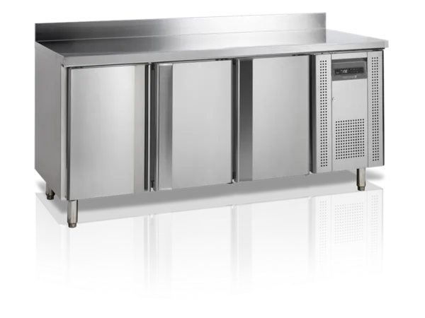 Resfriador de Balcão para Lanches com Backsplash - 3 Portas - 345 L