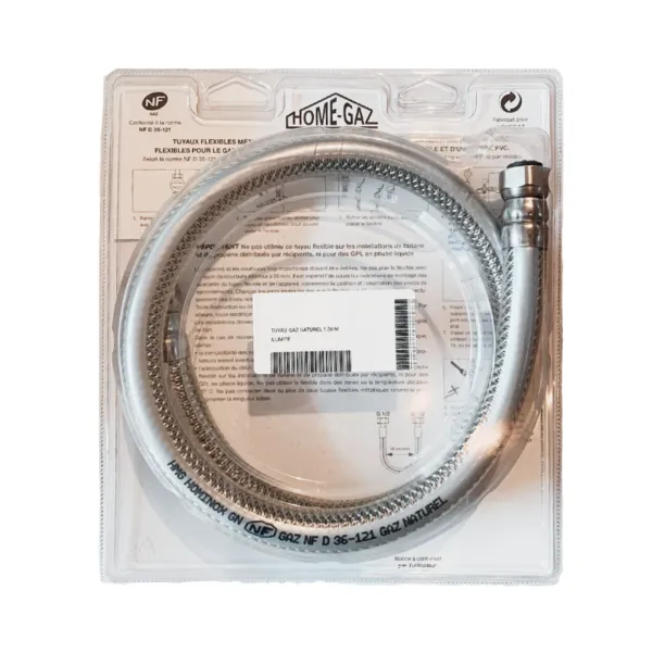 Tubo flexível para conexão ao gás natural para fritadeira a gás de 23 L.
