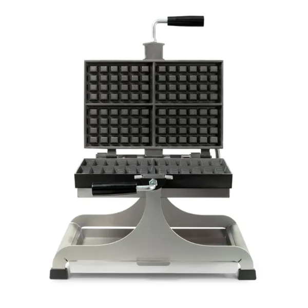 Máquina de Waffles Profissional Rotativa Modelo Grande 4 x 6 - Bruxelas