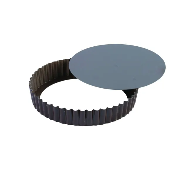 Tourtière Redonda Canelada Antiaderente com Fundo Removível - ⌀ 240 mm