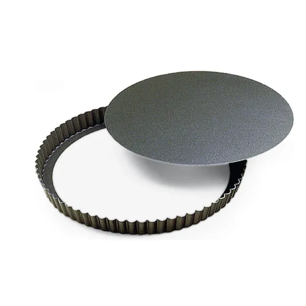 Tourtière Redonda Frisada Alta Antiaderente com Fundo Removível - ⌀ 280 mm
