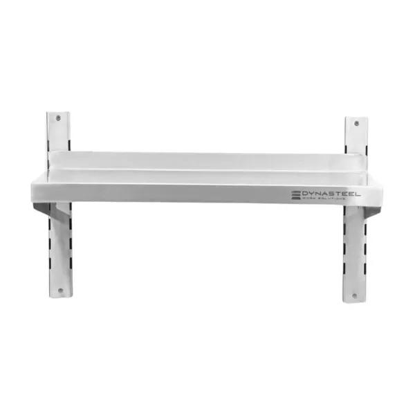 Prateleira de Parede em Inox em Cremalheiras - L 600 x P 300 mm