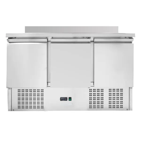 Mesa Refrigerada Positiva GN 1/1 Com Backsplash - 3 Portas