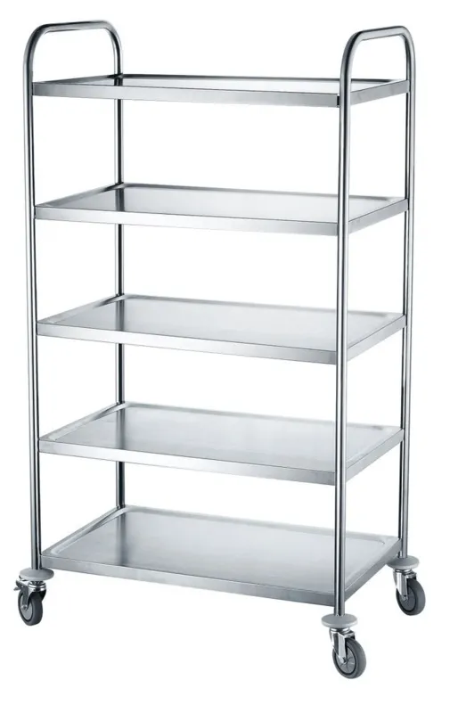 Carrinho de Serviço Inox 5 Prateleiras