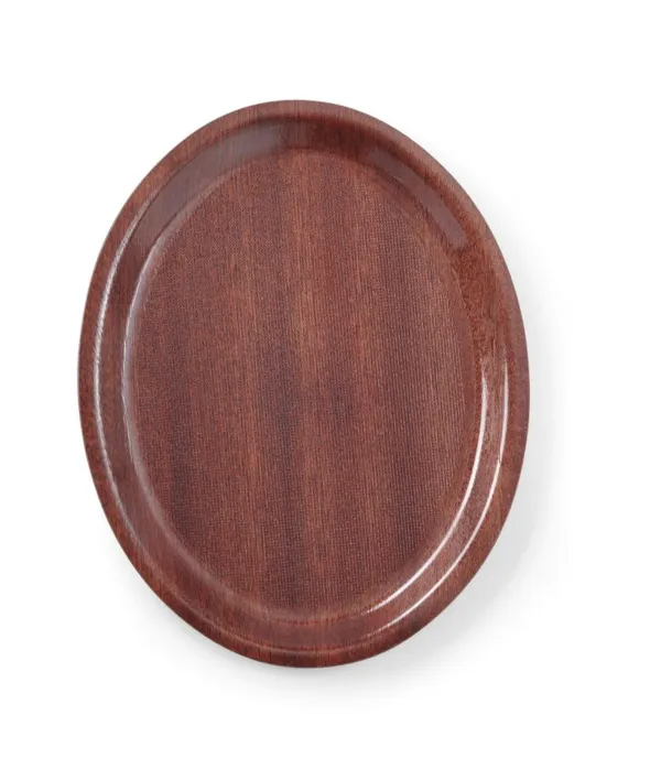 Tabuleiro de Madeira Oval - 200 x 265 mm