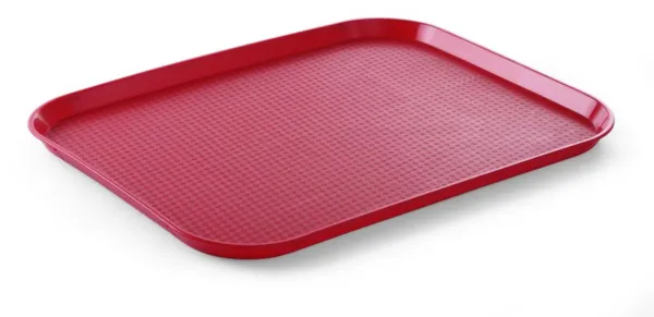 Tabuleiro Retangular Fast Food - Grande Modelo 450 x 350 mm - Vermelho- Vermelho
