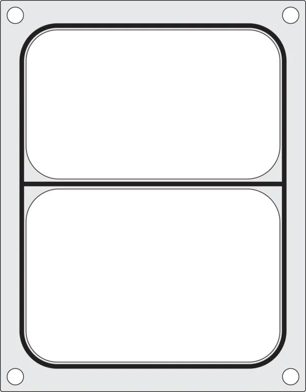 Matriz de Selagem para Seladora Manual - 2 Compartimentos