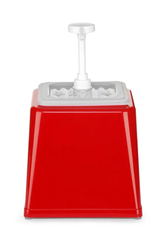 Distribuidor de Molho com Bomba - Vermelho - 2,5 L