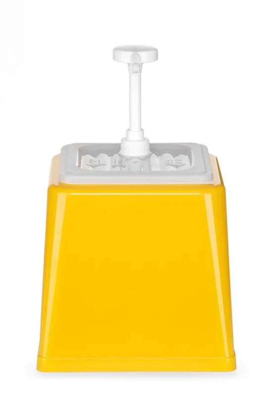 Distribuidor de Molho com Bomba - Amarelo - 2,5 L