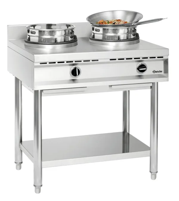 Fogão Wok a Gás - 2 Queimadores