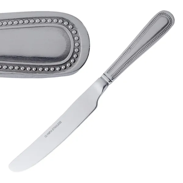 Faca de Mesa Bead com Cabo Sólido - Conjunto de 12