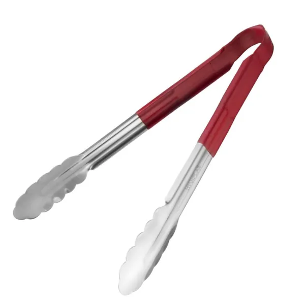 Pinça de Serviço Vermelha em Aço Inoxidável - 300 mm