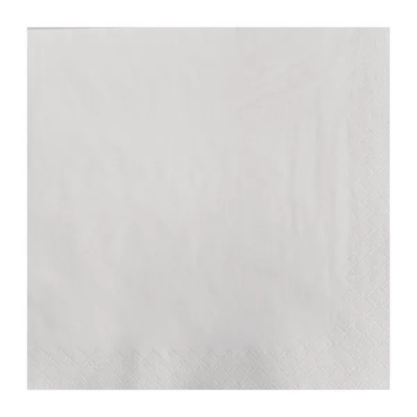 Guardanapo de Papel Profissional Branco 3 Folhas - 400 x 400 mm - Conjunto de 4 x 250