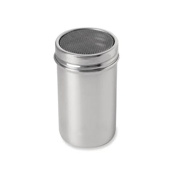 Polvilhador com Peneira de Malha Fina em Aço Inoxidável - H 125 mm