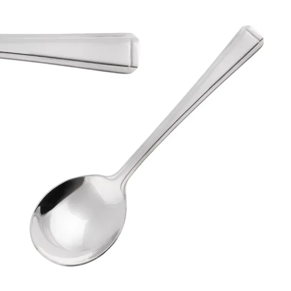 Colher de sopa redonda Harley em inox - Conjunto de 12
