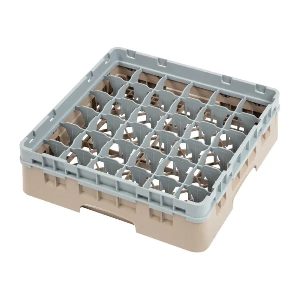 Suporte para copos de 36 compartimentos Camrack Bege - L 500 x P 500 mm