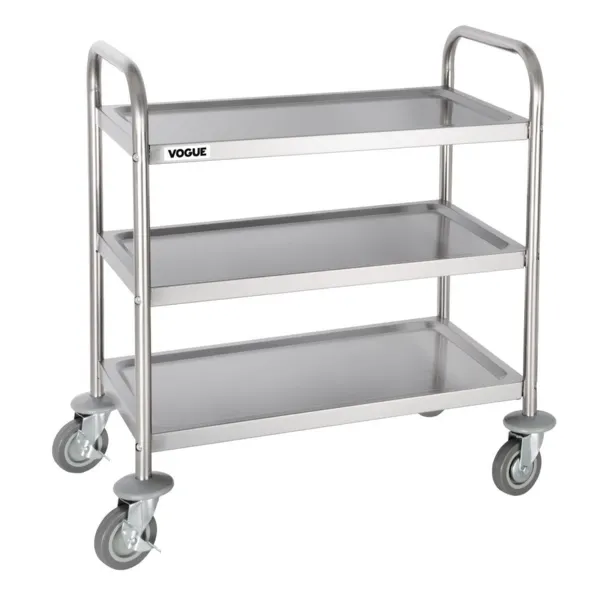Carrinho de Descarte em Inox - 3 Níveis - L 710 X P 405 mm - 128 Kg