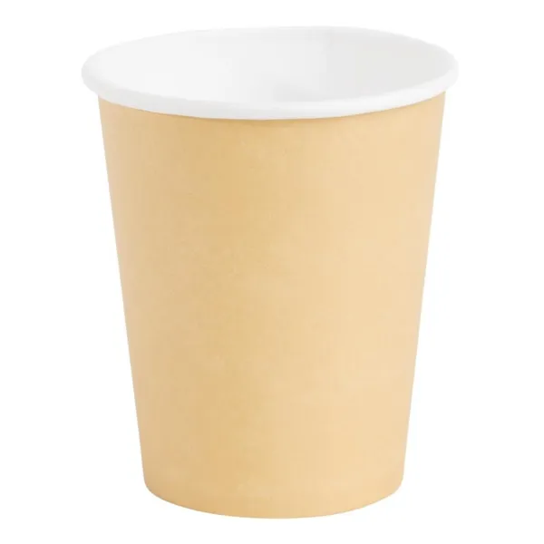 Copos Descartáveis Bebidas Quentes Marrom - 225ml - Lote de 50