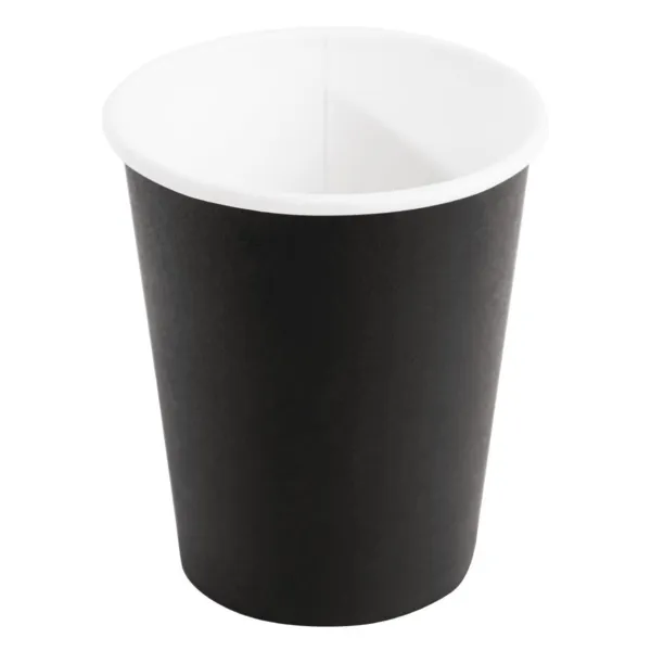 Copos Descartáveis para Bebidas Quentes Pretos - 225 ml - Pacote com 50
