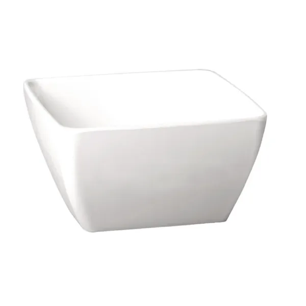 Taça Quadrada em Melamina Pura Branca - 125mm