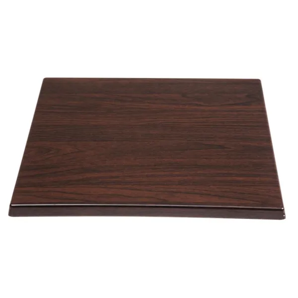 Tampo de Mesa Quadrado Marrom Escuro - 600 mm
