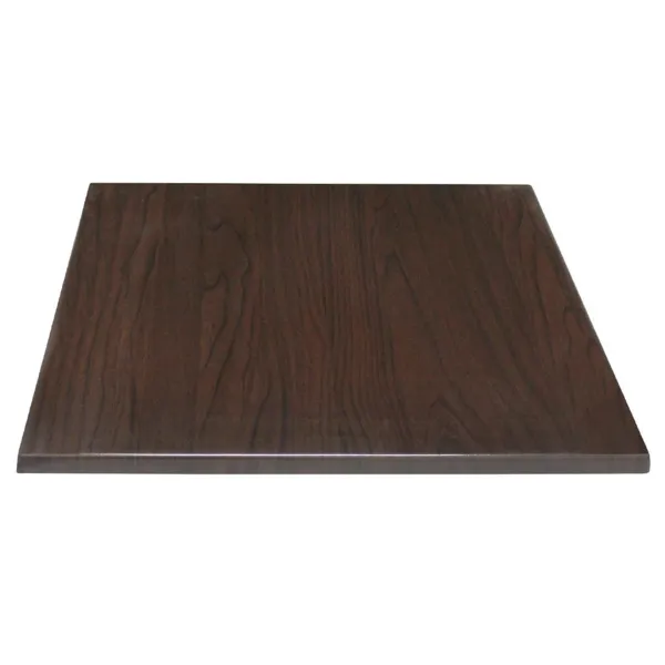Tampo de mesa quadrado marrom escuro - L 700mm