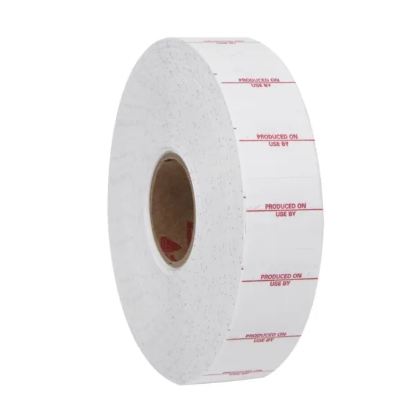 Etiquetas produzidas em 16mm