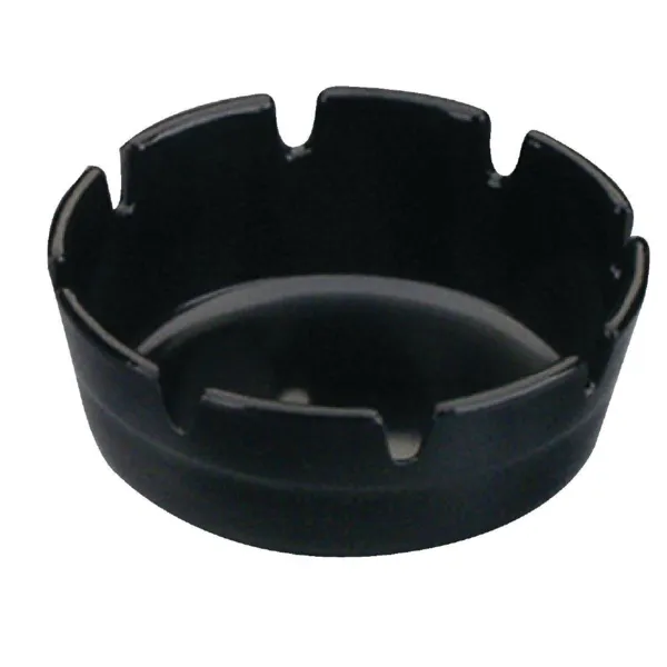 Cinzeiro preto em melamina - Ø 100mm