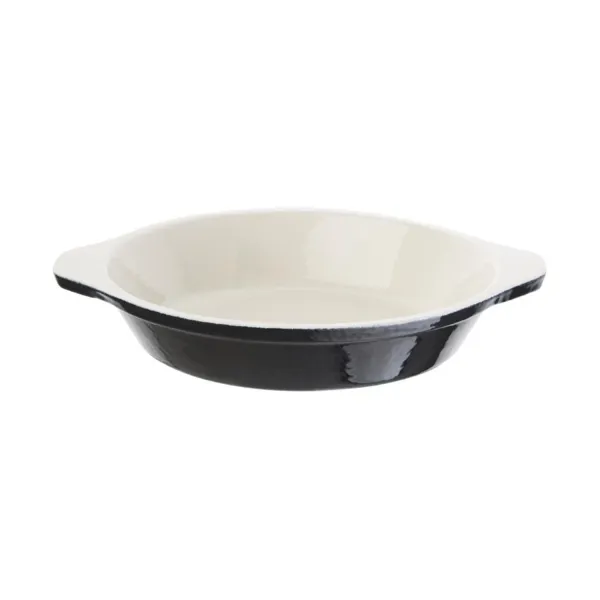 Prato Redondo para Gratinado Preto - 400ml