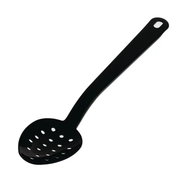 Colher de Serviço Perfurada Preta 270 mm