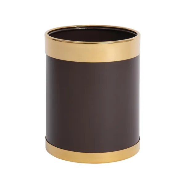 Cesto de Papel com Borda Dourada 10,2 L