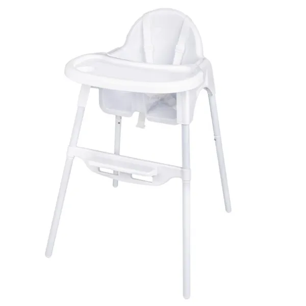 Cadeira Alta para Bebê Branco Brilhante