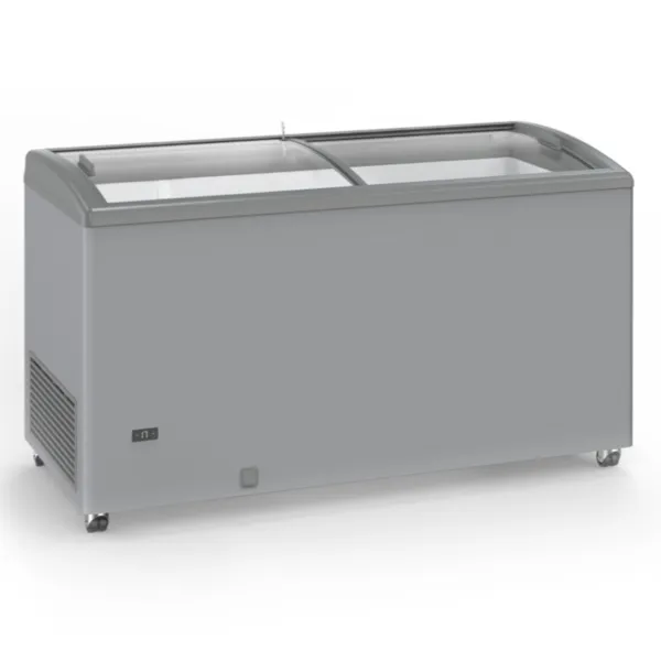 Congelador Aparência Inox com Portas de Vidro Deslizantes - 500 L