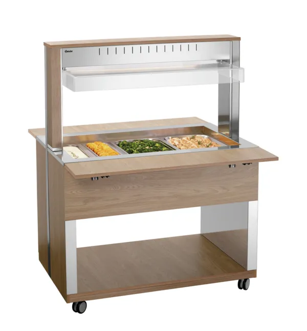 Carro de Buffet Quente - 3 x GN 1/1