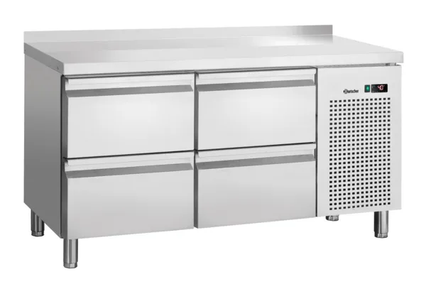 Mesa Refrigerada Positiva 4 Gavetas GN 1/1 com Backsplash