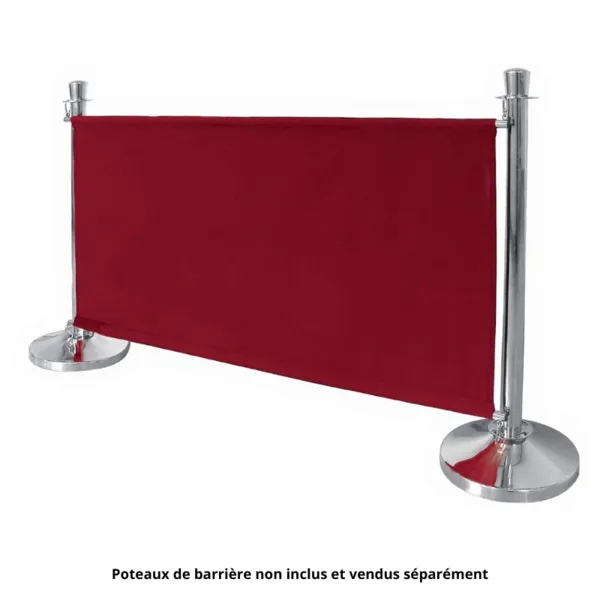 Barreira De Tecido Vermelho E Fixações