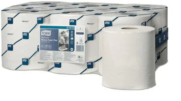 Papel de Limpeza Plus - Tork Reflex™ - Pacote com 6
