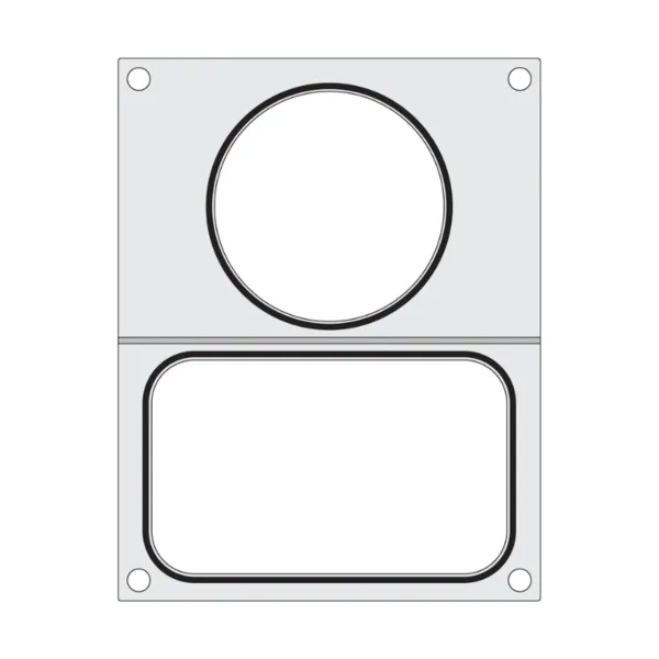 Matriz de Selagem para Seladora Manual - Compartimentos Redondo e Retangular