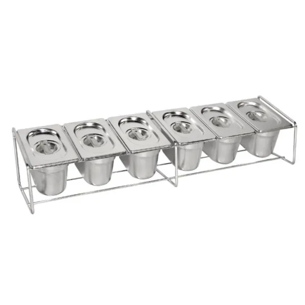 Suporte Metálico para Conjunto de Cubas GN - 680 x 160 mm