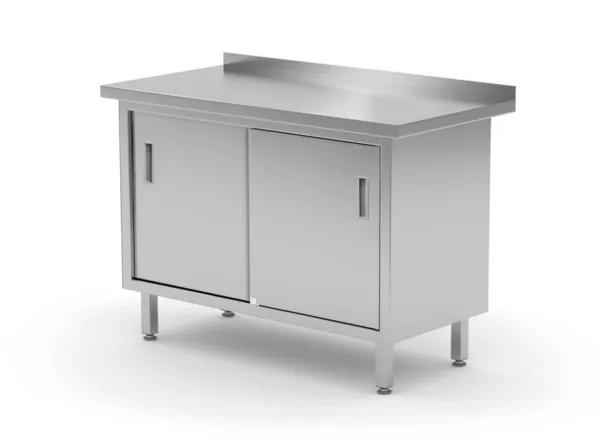 Mesa de Parede - Armário com Portas de Correr - L 800 x P 600 mm