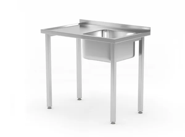 Bancada com 1 Cuba à Direita Kitchen Line - P 600 x L 800 mm