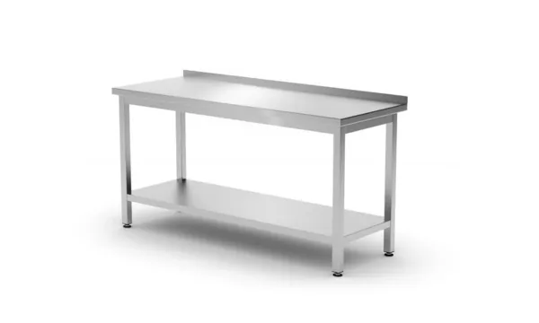 Mesa de Trabalho de Parede Kitchen Line com Prateleira - P 600 x L 1200 mm