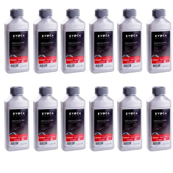 Descalcificante Máquina de Café 250 ml - Conjunto de 12 Frascos