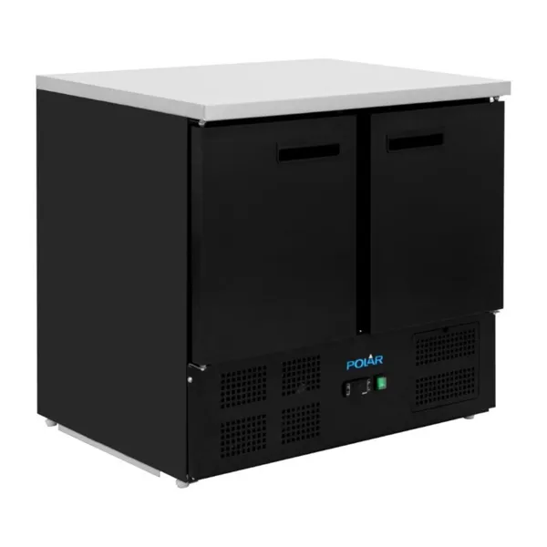 Mesa Refrigerada Positiva Preta - 2 Portas - 257 L