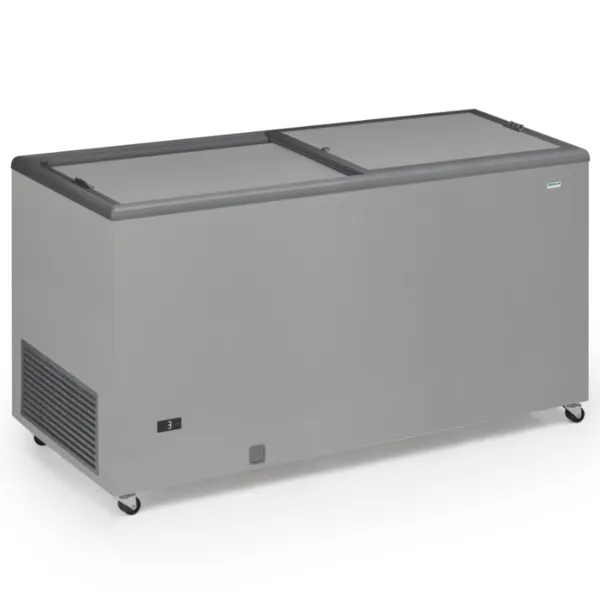 Congelador Baú Profissional Aspecto Inox e Tampa Opaca - 500 L - Recondicionado
