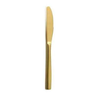 Faca de Mesa Coleção BCN Cores Ouro - Conjunto de 12
