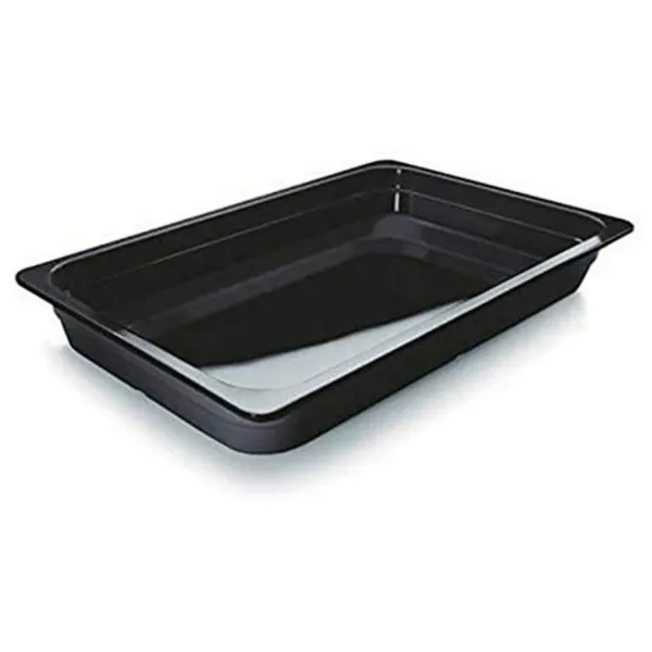 Bandeja de Gastronomia GN 1/1 Preto em Melamina - Profundidade 65 mm - 8,5 L